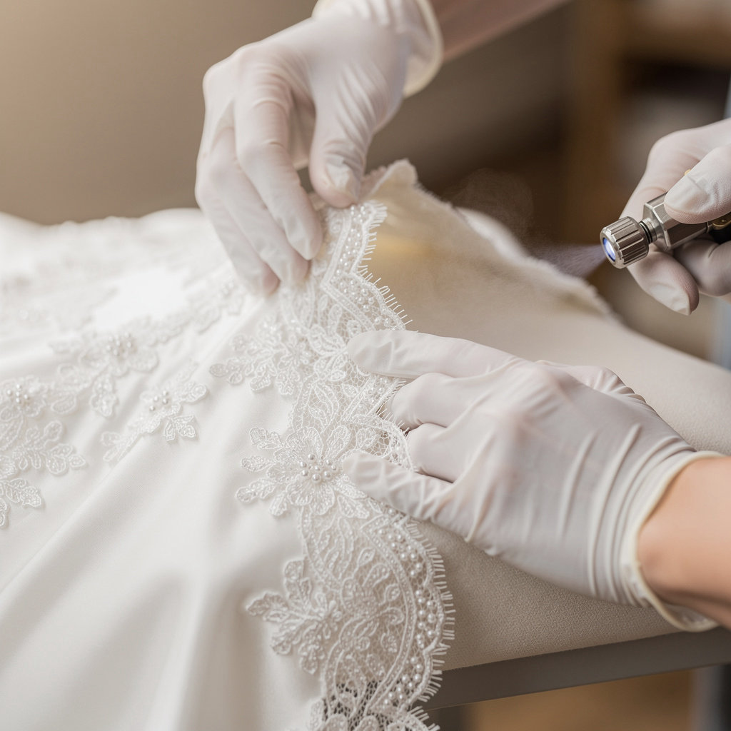 ZIP KLEEN DRY CLEANERS expert wedding dress dry cleaning and specialty garment care services in Santa Barbara